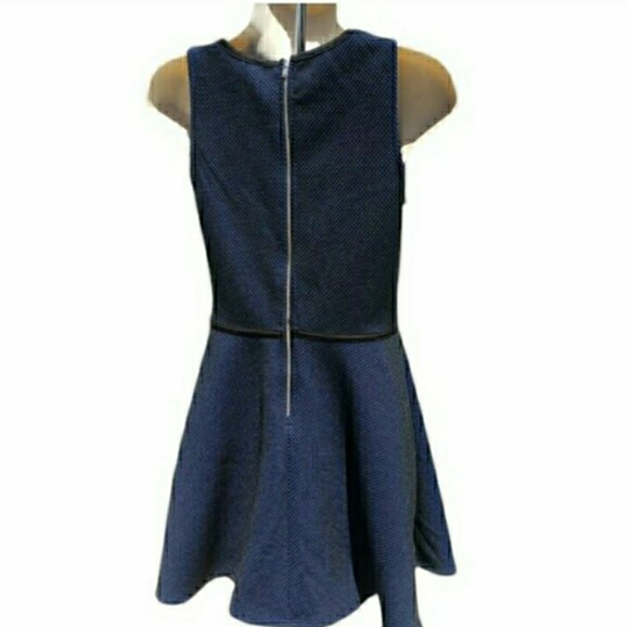 Fit Flare Tank Dress Sleeveless Stretch F21 Black Blue Small 💙 NEW - Picture 4 of 11